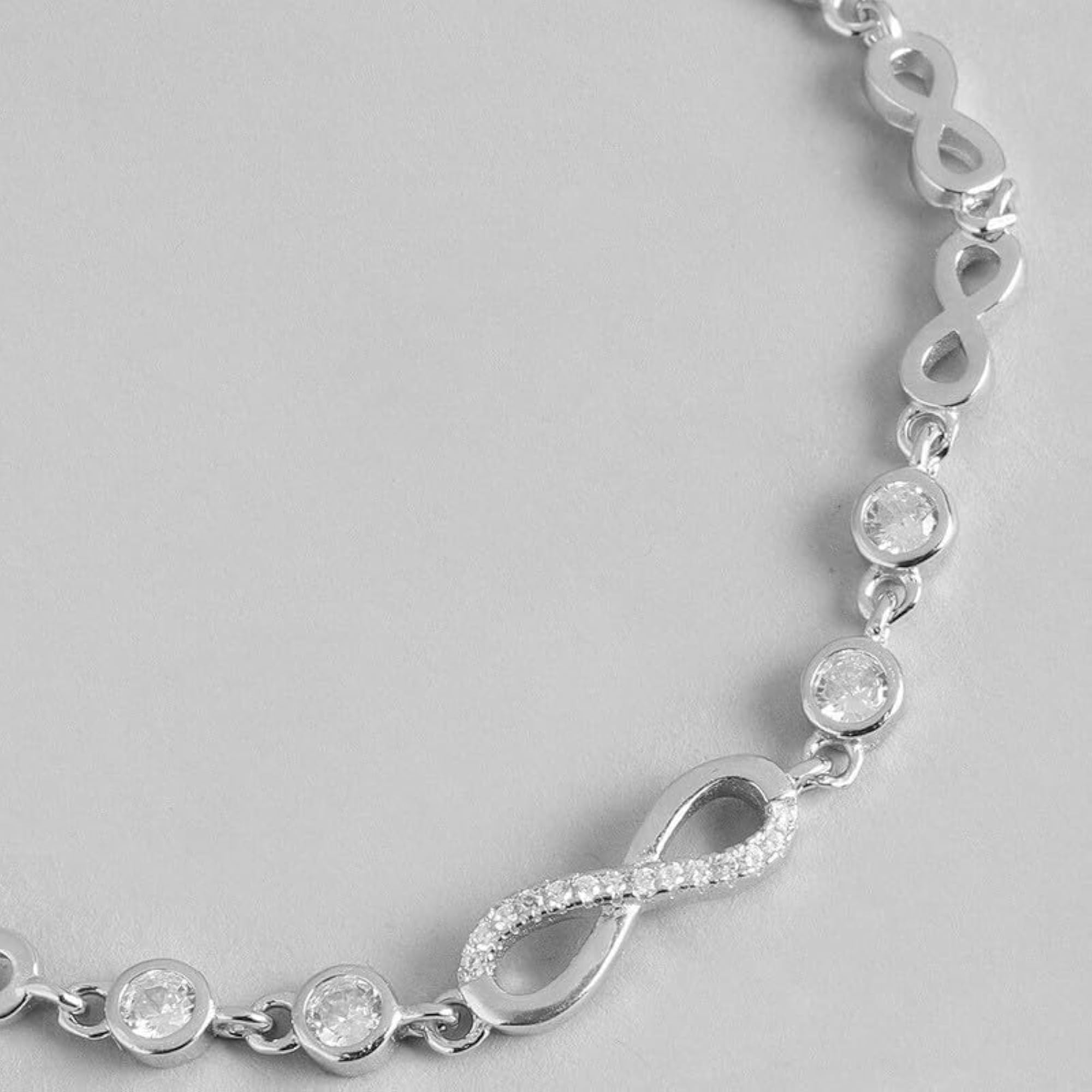 925 Sterling Floral Infinity CZ Combo Jewelry Set